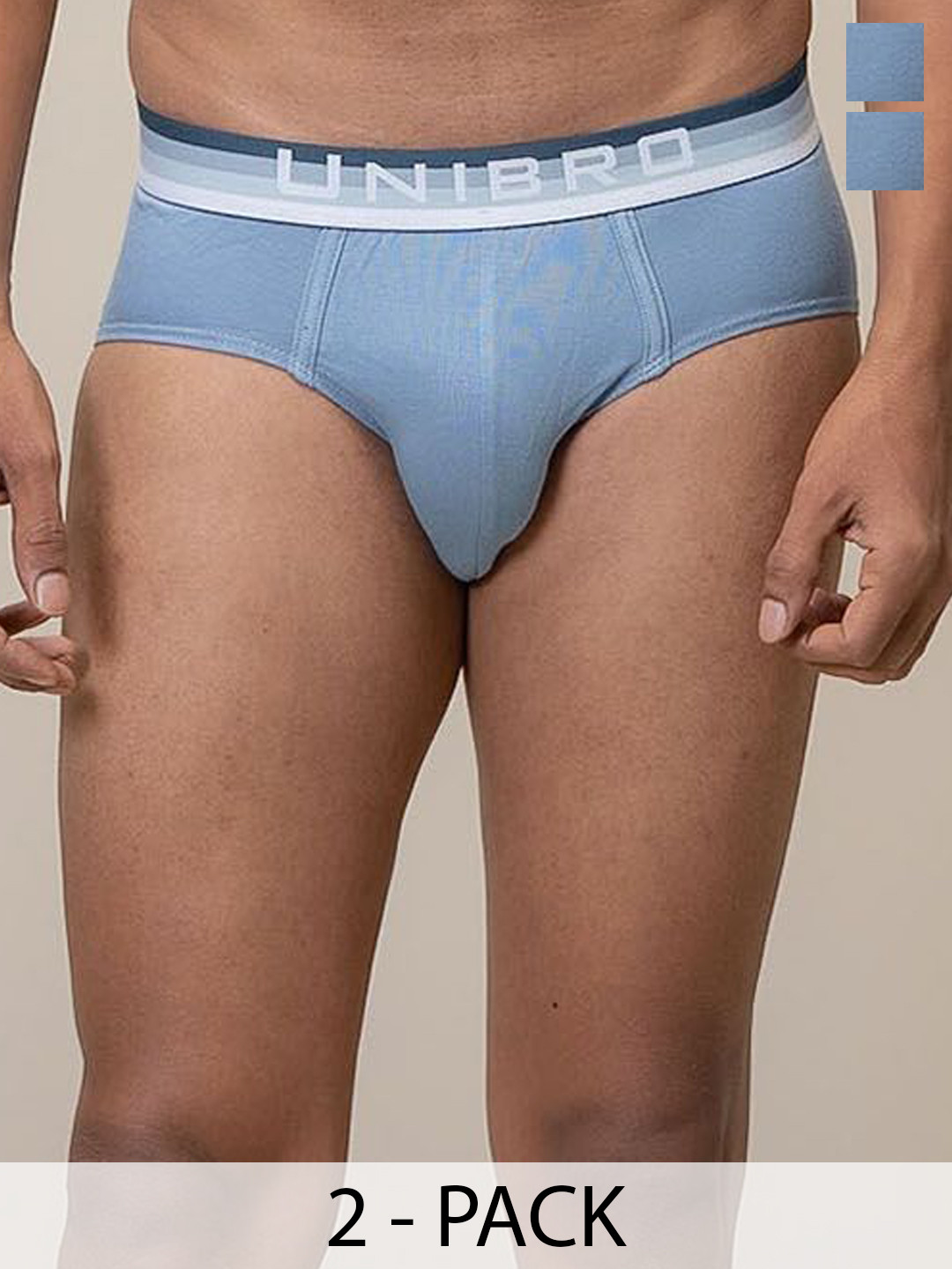 Unibro Men Pack Of 2 Basic Briefs TNCL-BRIF-PB2_2P-2XL