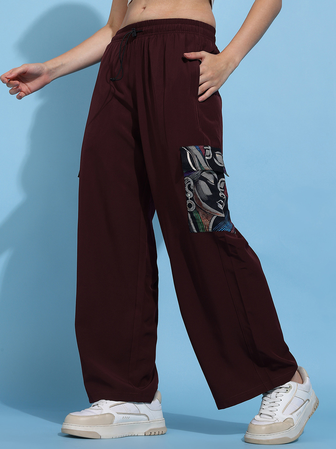 Lady Stark Women Printed Mid-Rise Track Pants
