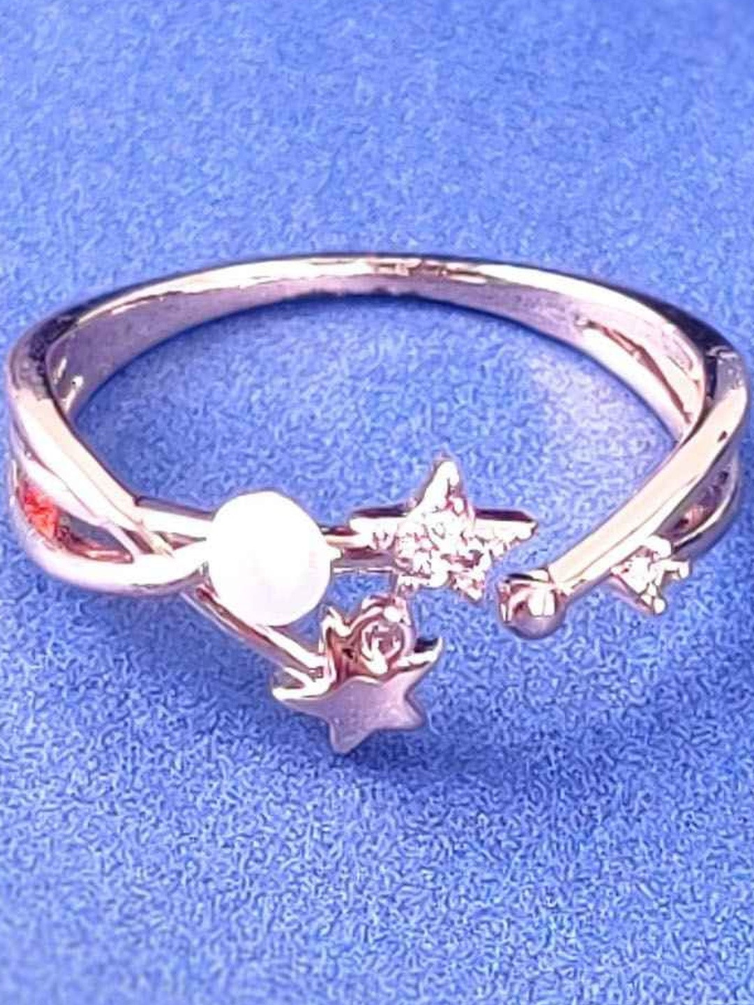 LOLO LePA Women Brass Rose Gold-Plated Finger Ring
