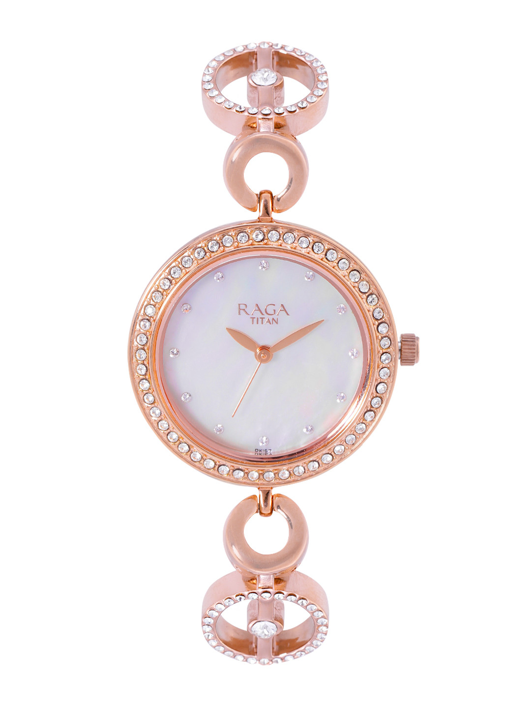 Titan Women Mother of Pearl Dial & Bracelet Style Straps Analogue Watch NT2539WM03