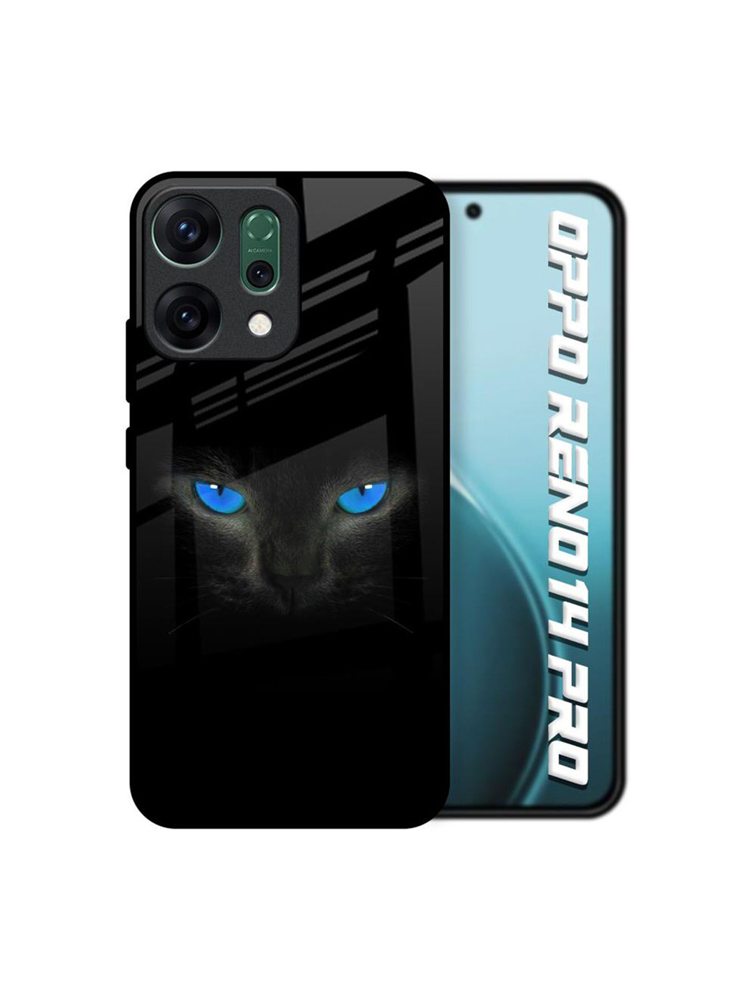 QRIOH Oppo Reno14 Pro 5G Glass Back Case Mobile Accessories