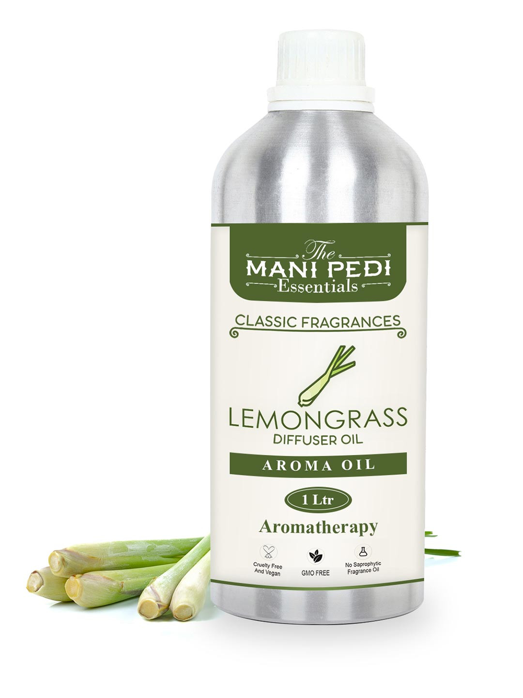 The Mani Pedi Essentials Lemongrass Fragrance Oil For Diffuser 1000ml