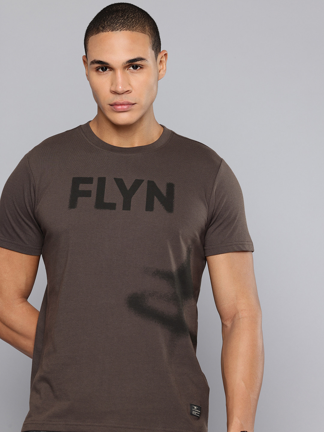 Flying Machine Brand Logo Printed T-shirt