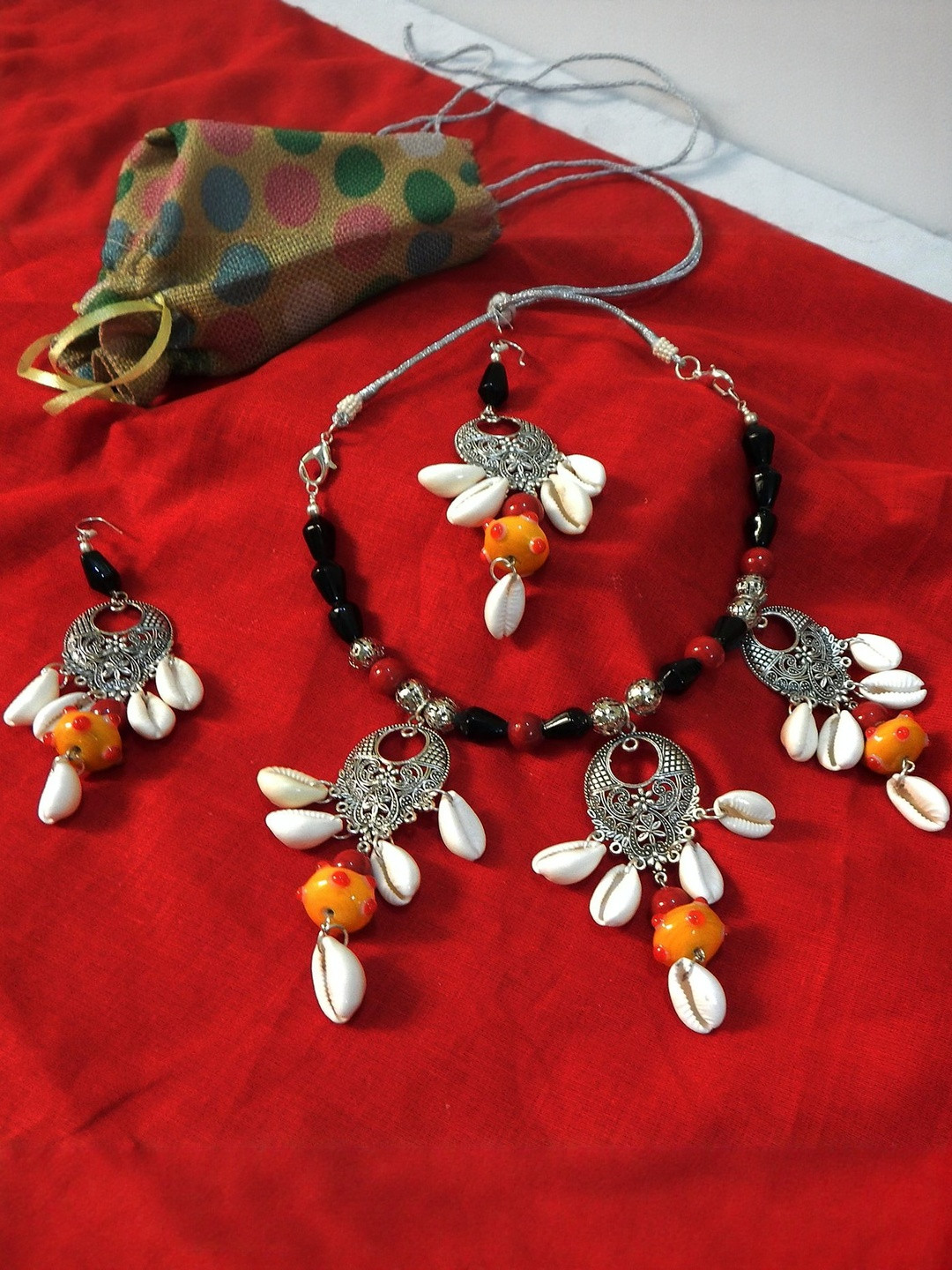 Jaya Vision Jewelry Silver-Plated Copper Jewellery Set