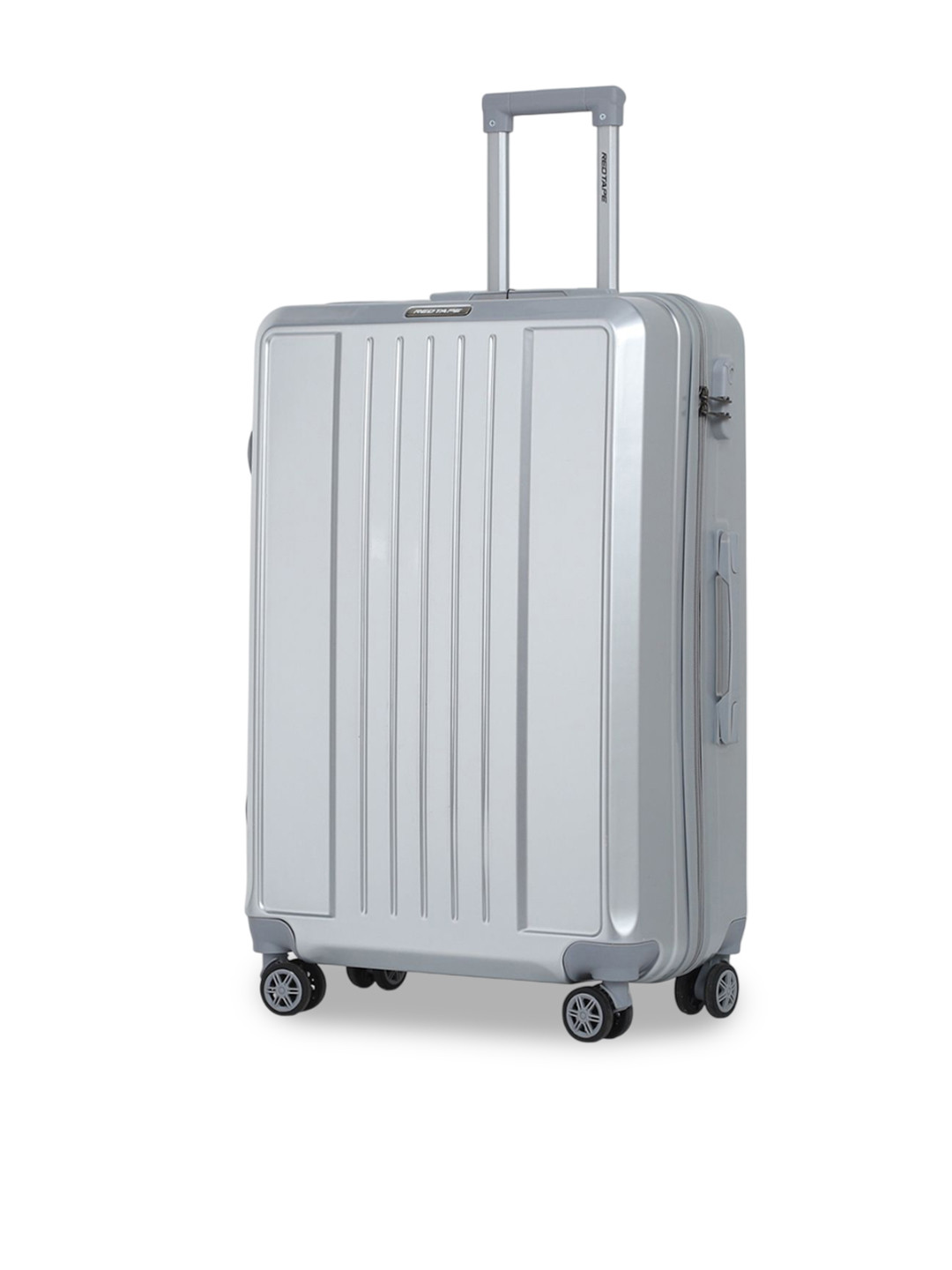 Red Tape Unisex 100L Silver ABS & Polycarbonate Hard Large Check-in Trolley Bag