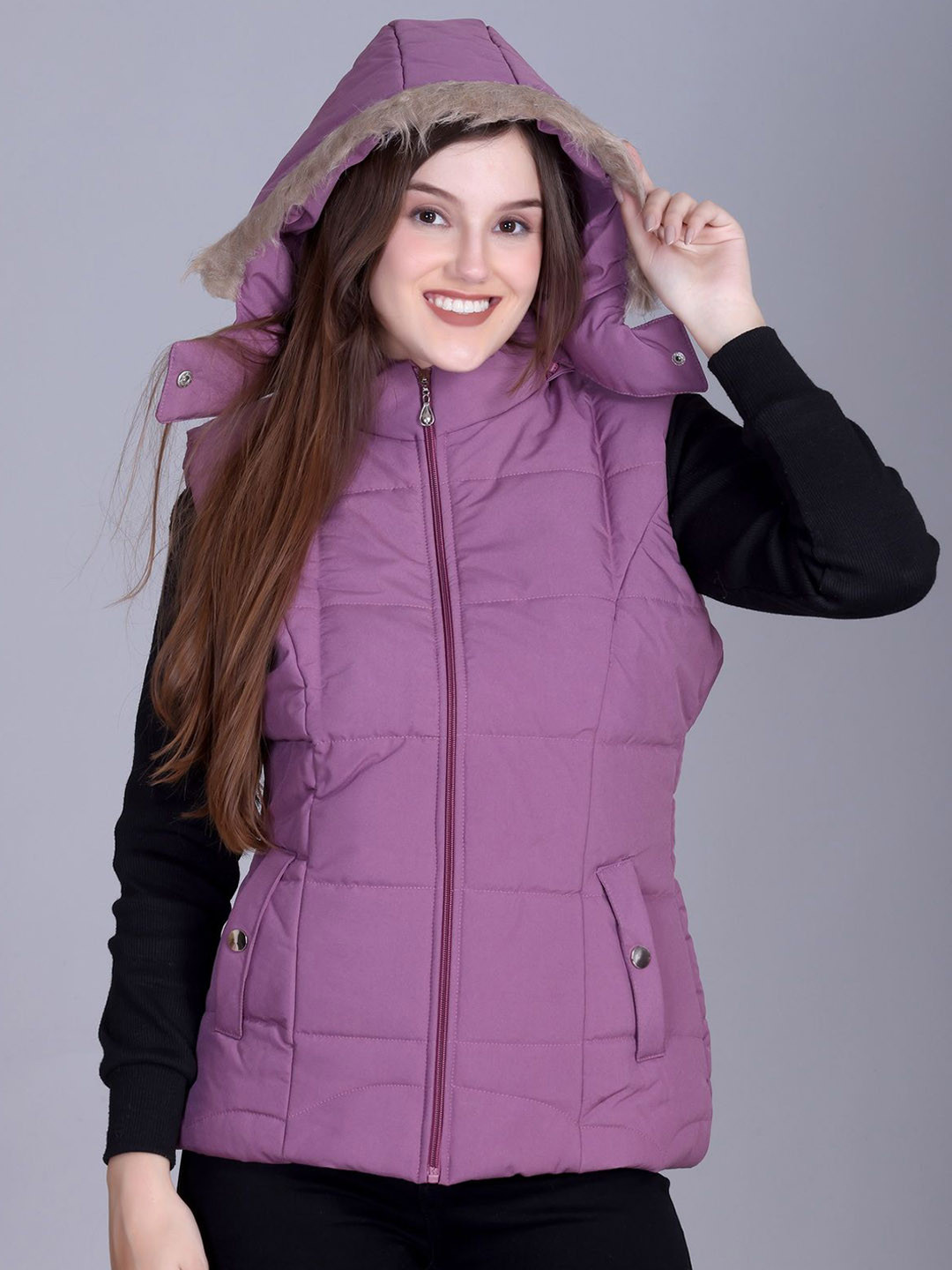 BARSTOW Women Lightweight Solid Puffer Jacket