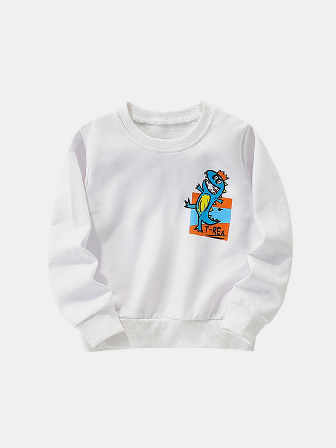 YK Kids-Boys White Sweatshirts