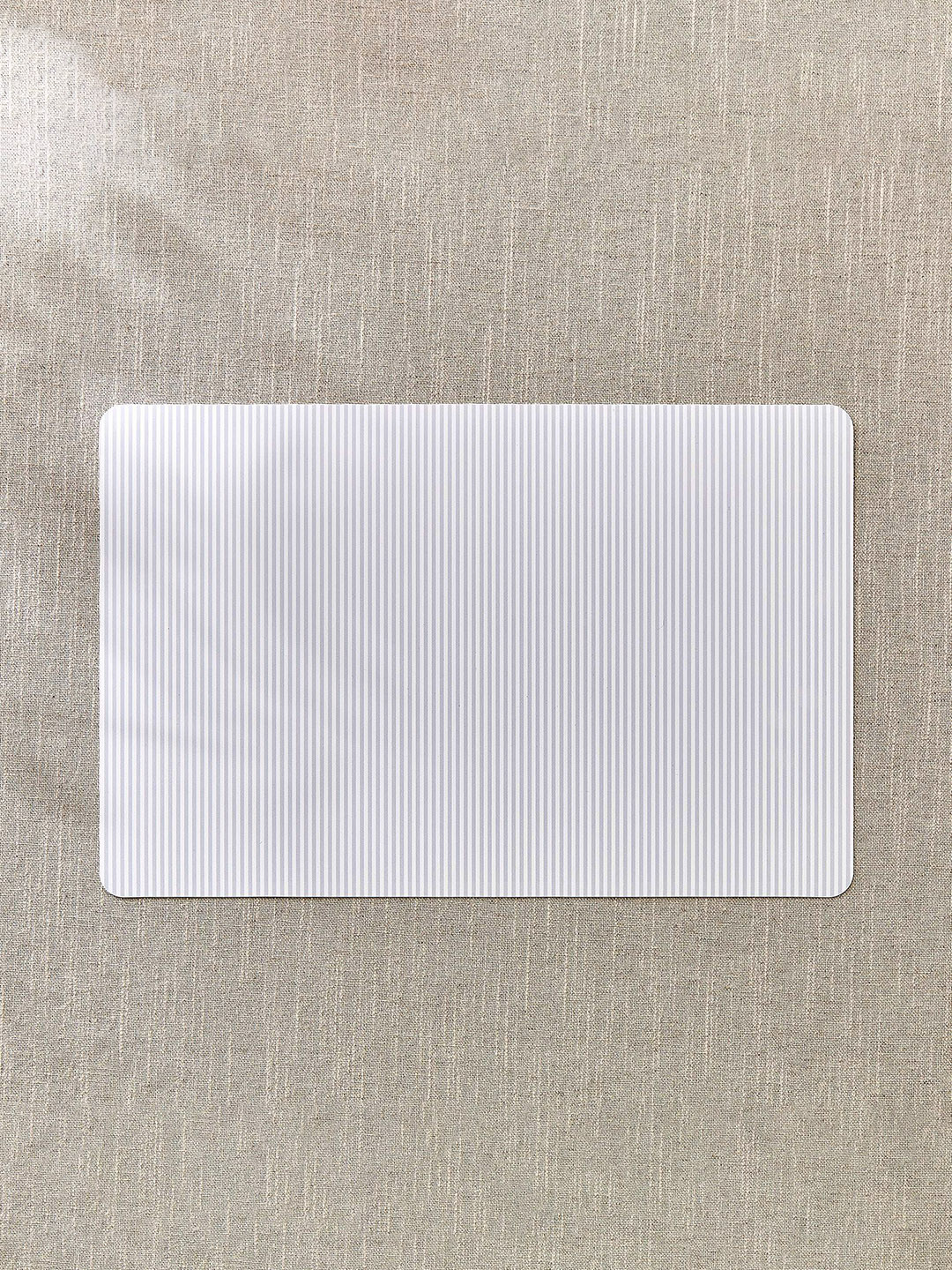 Home Centre Grey Set of 6 PVC Striped Placemats