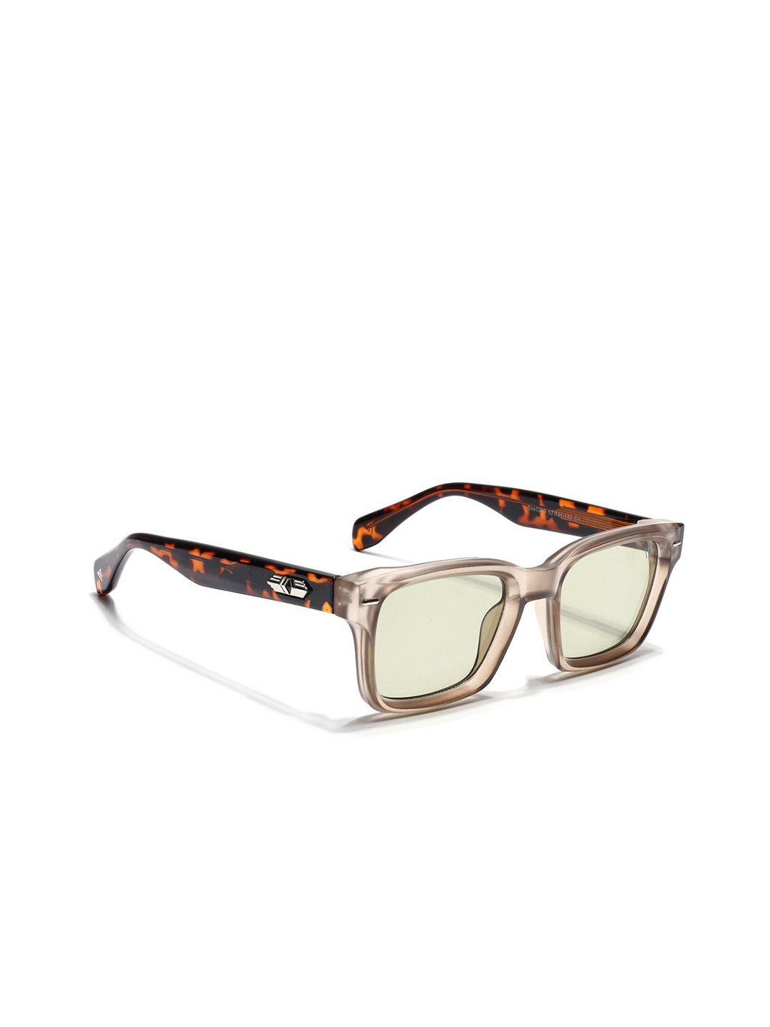 Voyage Unisex Green Lens & Brown Square Sunglasses 3209MG7332