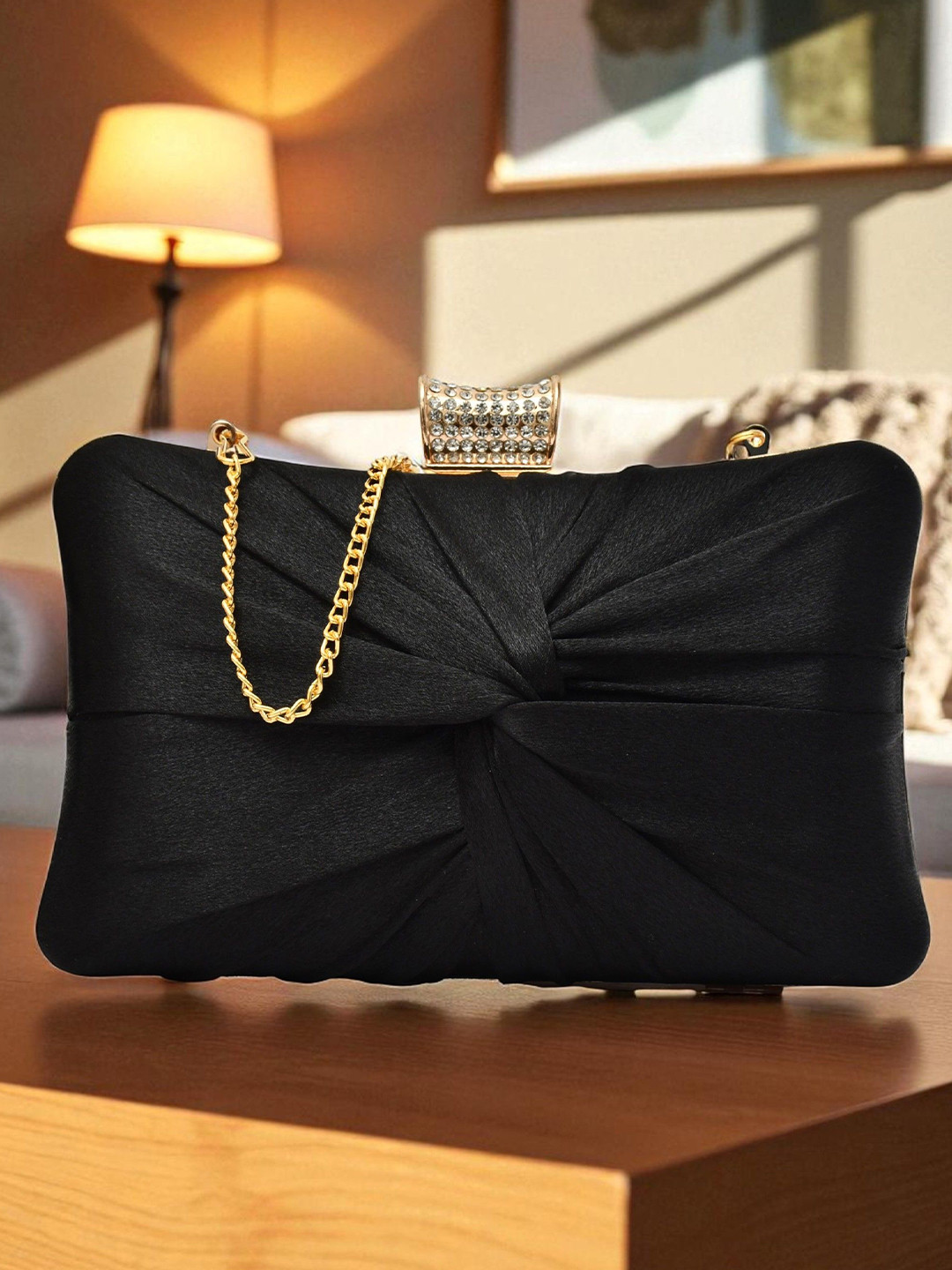 FOR THE BEAUTIFUL YOU Twist Box Clutch