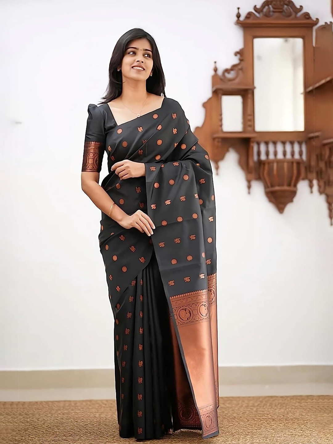 Shriyangan Zari Art Silk Kanjeevaram Saree