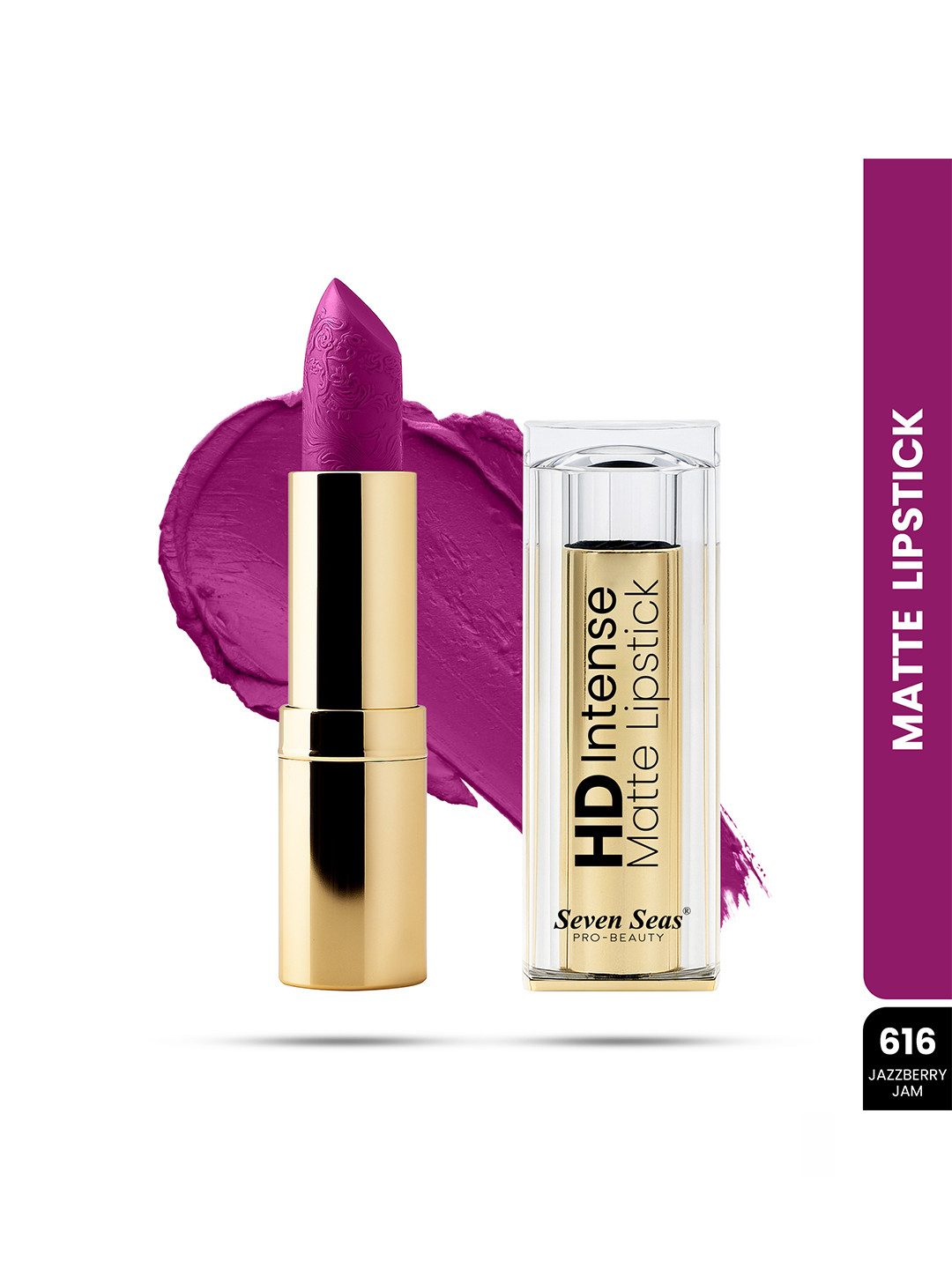 Seven Seas HD Intense Matte Long Lasting Lipstick 3.5 g -  Jazzberry Jam 616
