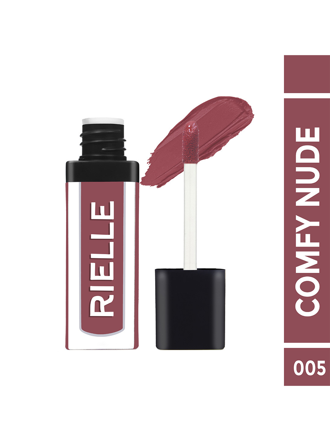 RIELLE Colour Me Pretty Matte Long-Lasting Liquid Lipstick - 4 ml - Comfy Nude-055