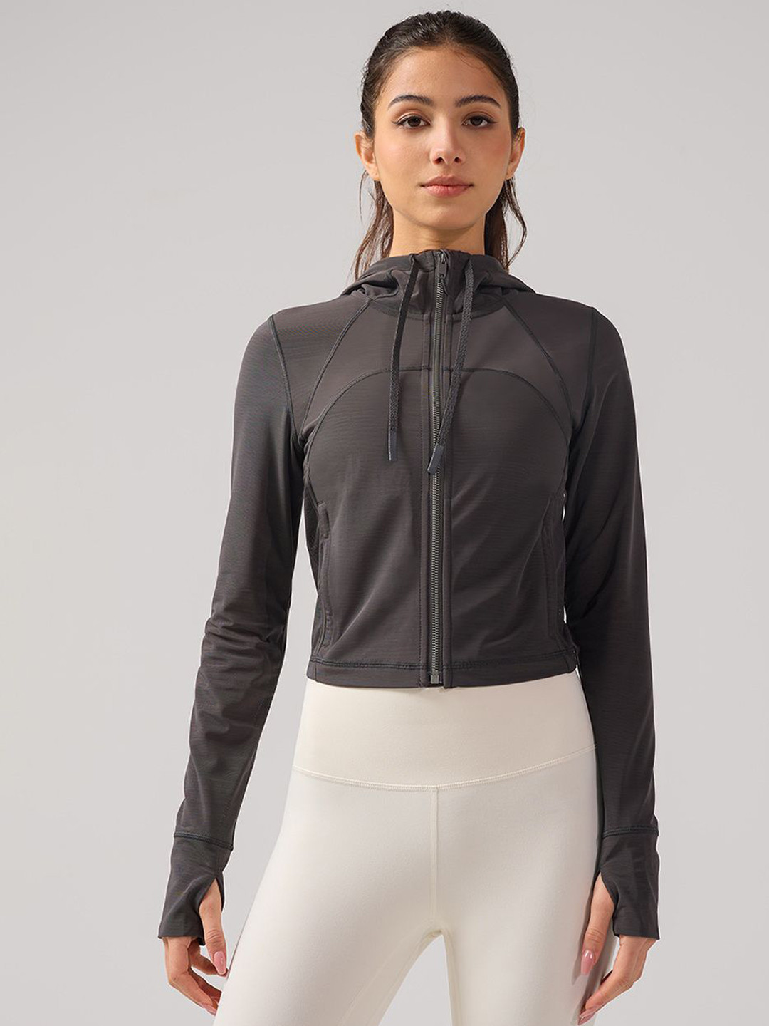 JC Collection Lightweight Crop Or Gym Sporty Jacket