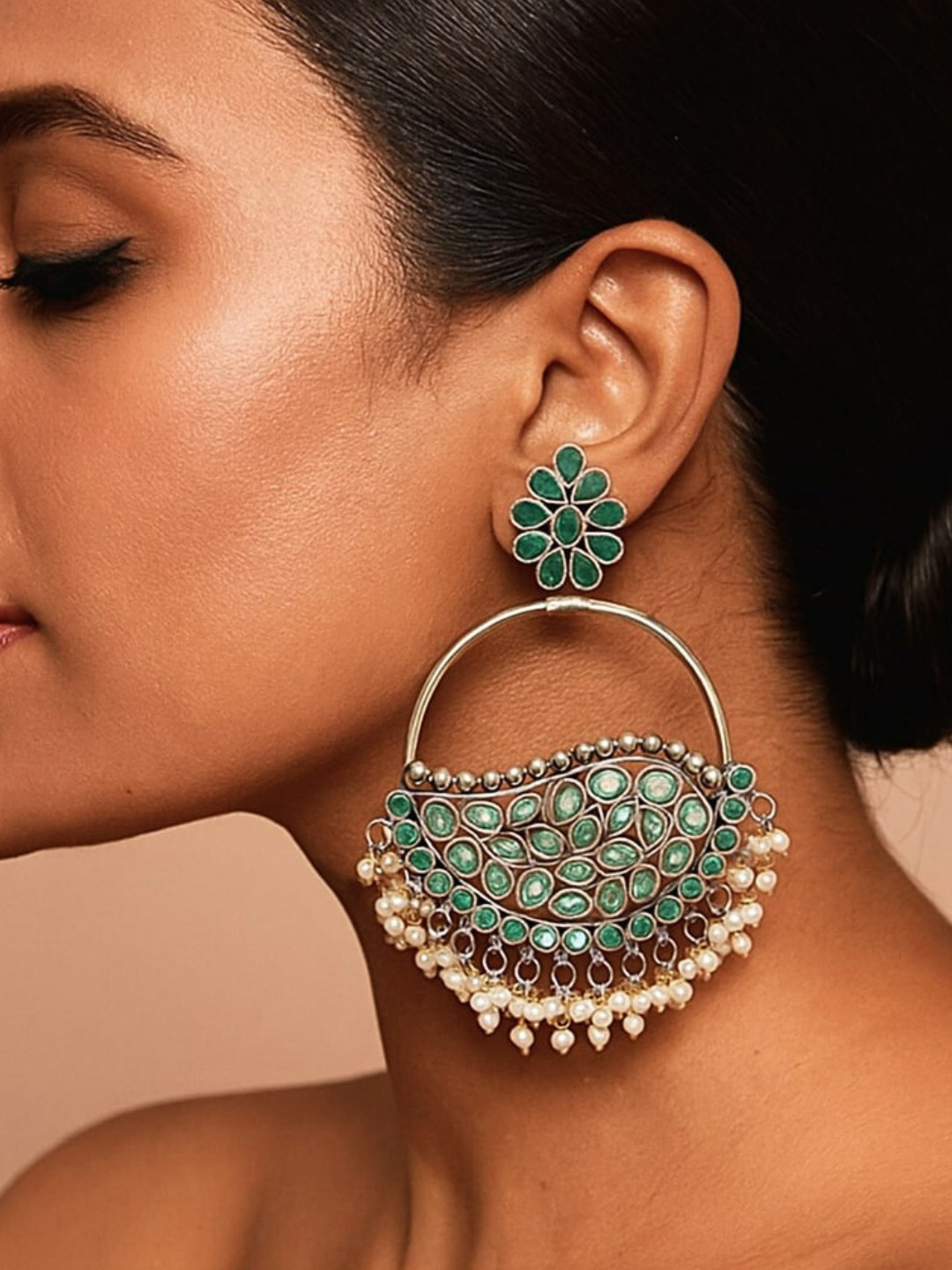 UnfoldSelf Contemporary Chandbalis Earrings