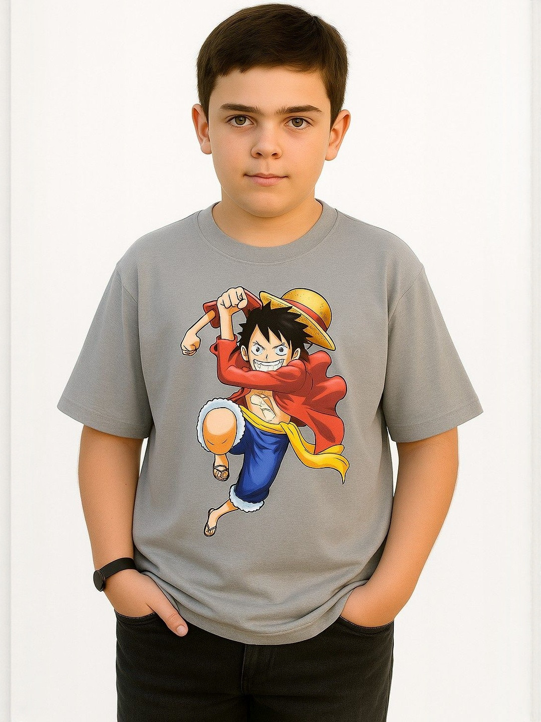 E-MAX Boys Printed Oversized T-shirt
