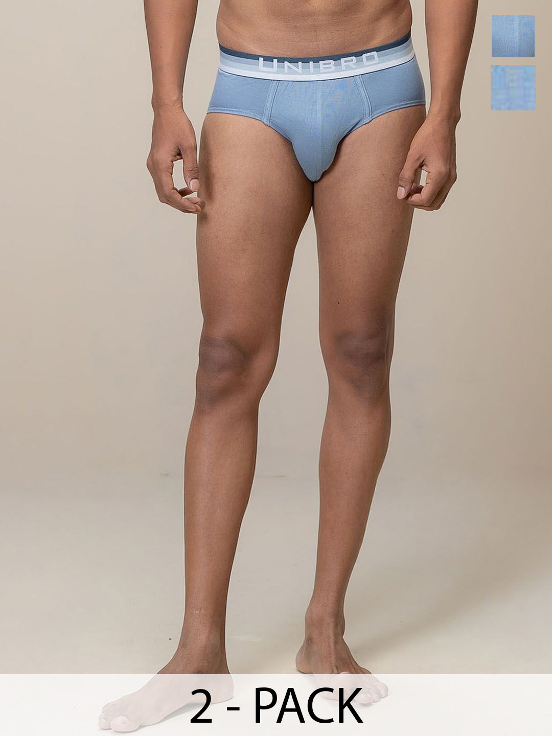 Unibro Men Pack Of 2 Basic Briefs TNCL-BRIF-PB2_2P-S