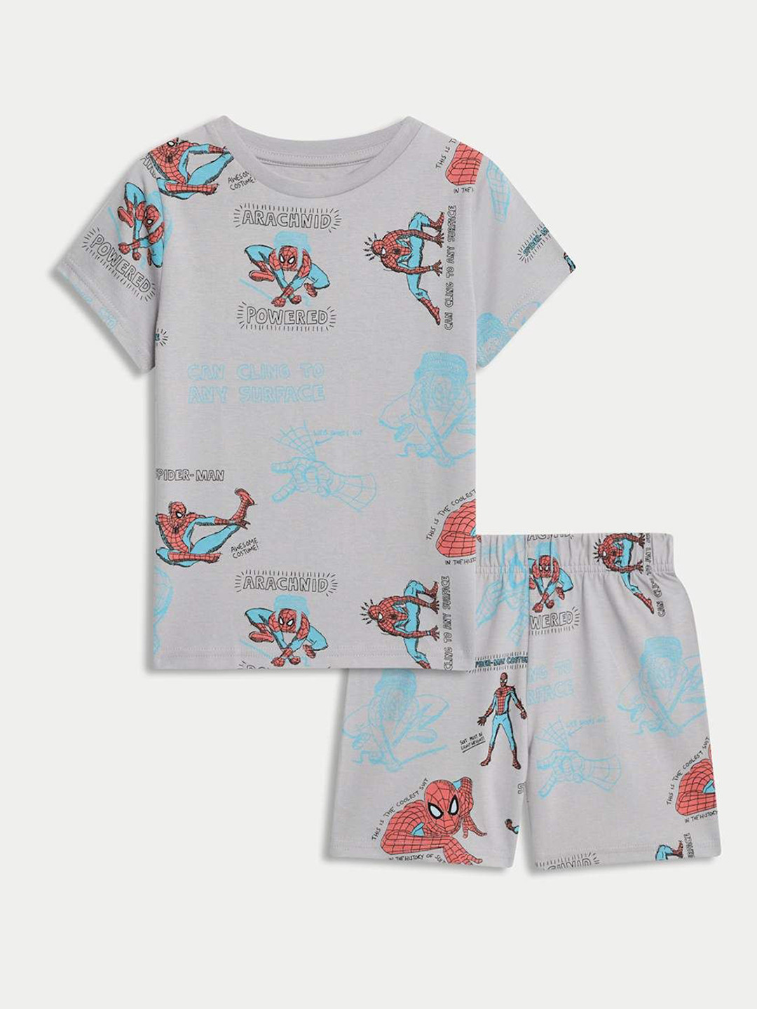 Marks & Spencer Boys Spider-Man Printed Pure Cotton Night suit