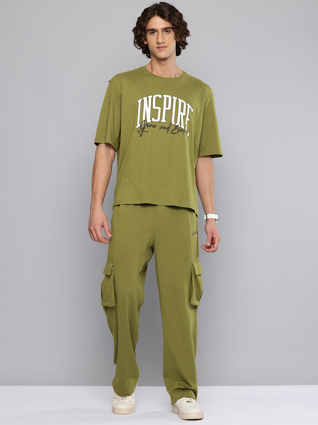 Levis Men Loose Fit Typography Printed Pure Cotton Co-Ords