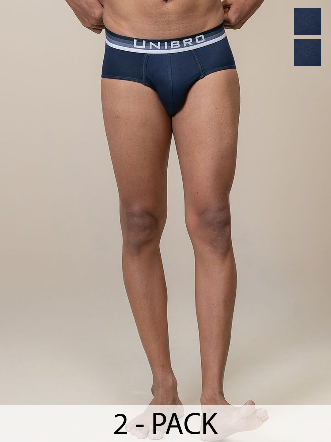 Unibro Men Pack Of 2 Basic Briefs TNCL-BRIF-PB3_2P-S