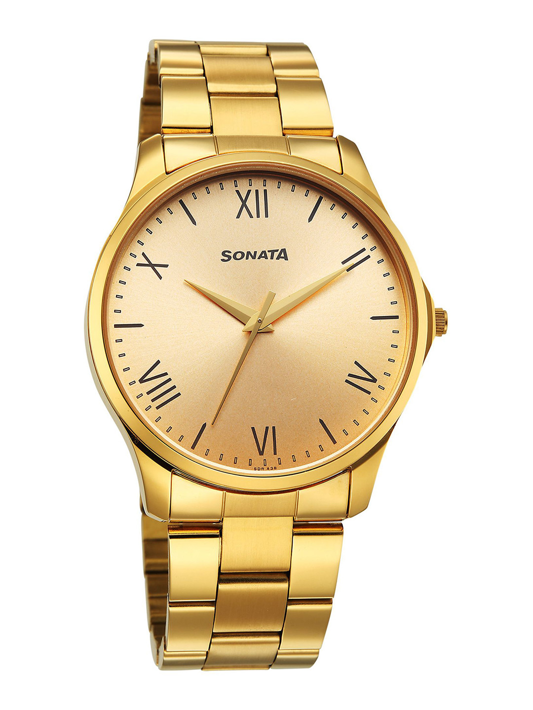 Sonata Traditional Essentials Men Bracelet Style Straps Analogue Watch 77163YM04W