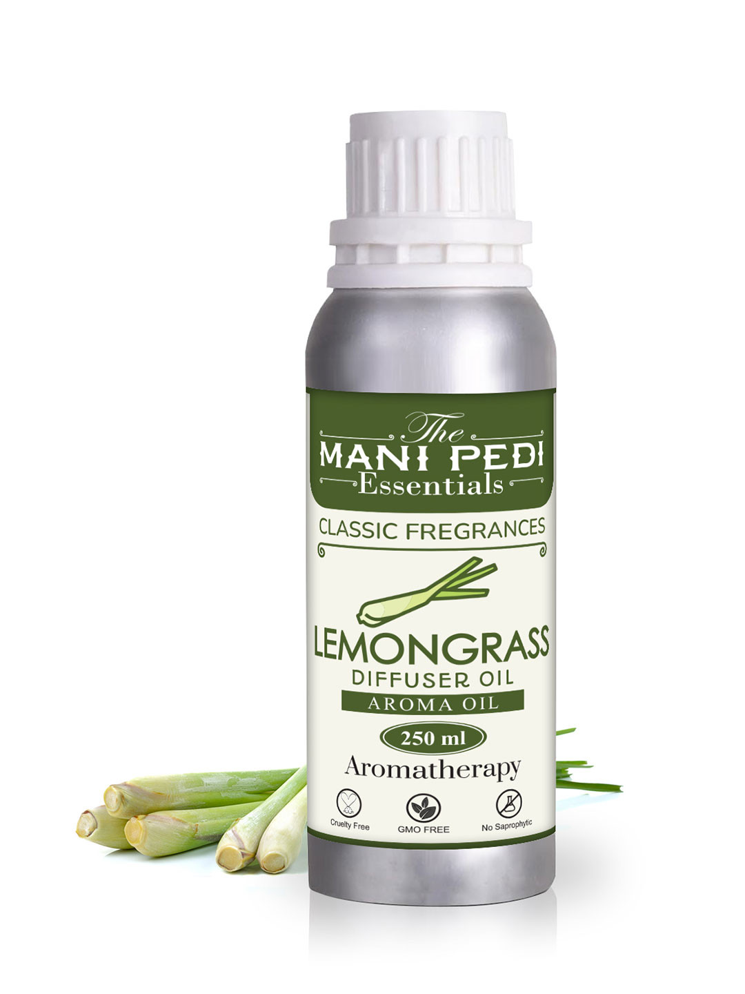 The Mani Pedi Essentials Lemongrass Fragrance Oil For Diffuser 250ml