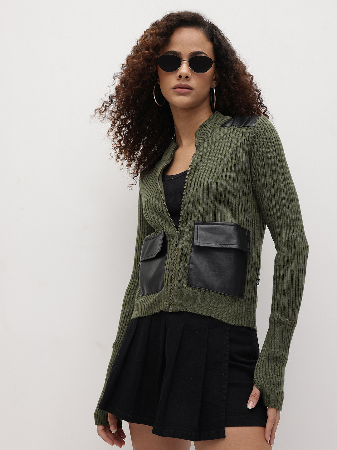 The Roadster Life Co. Acrylic Ribbed Cardigan
