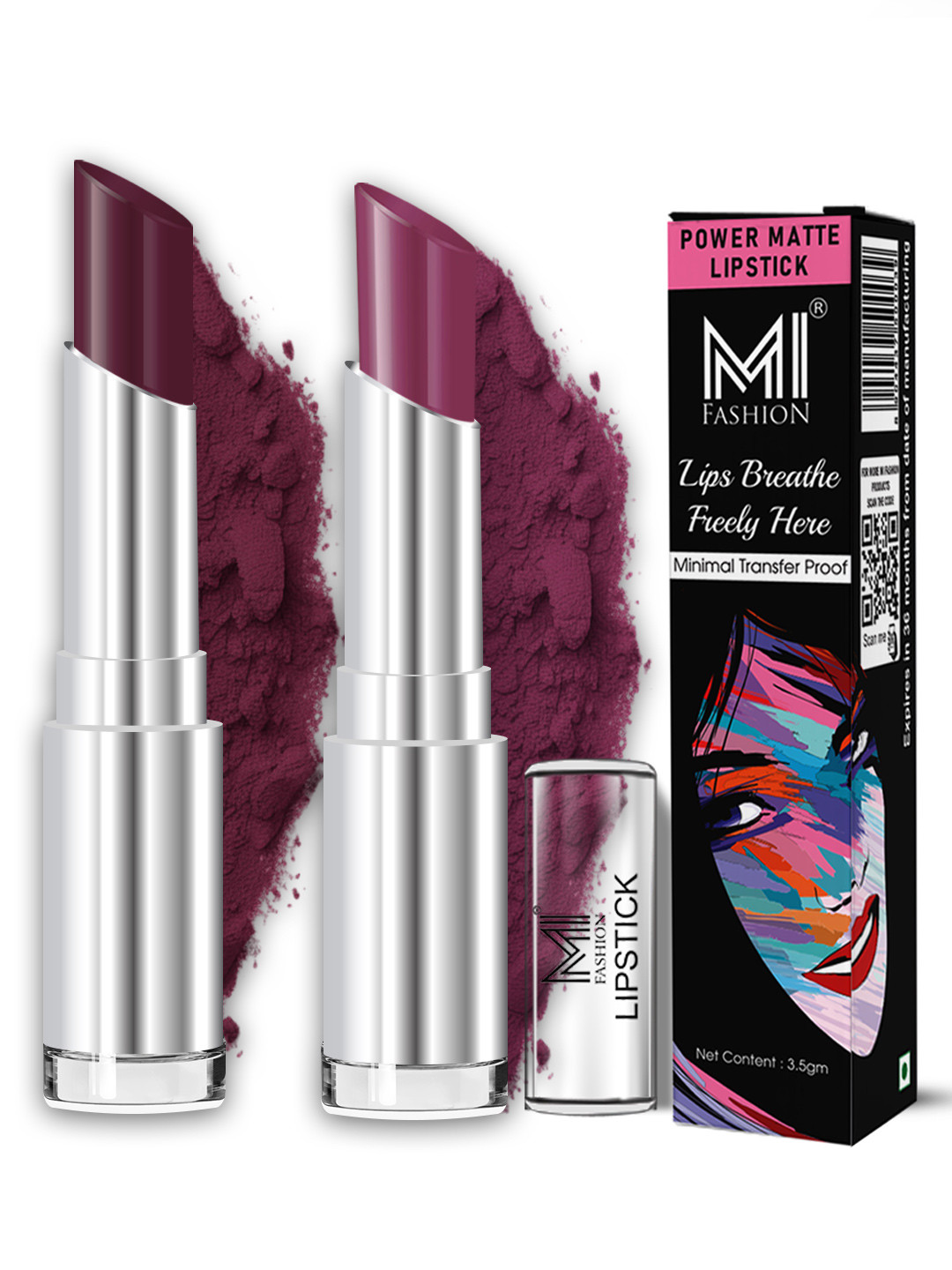 MI FASHION Super Stay Matte Lipstick High Pigment Payoff Waterproof Lip Color