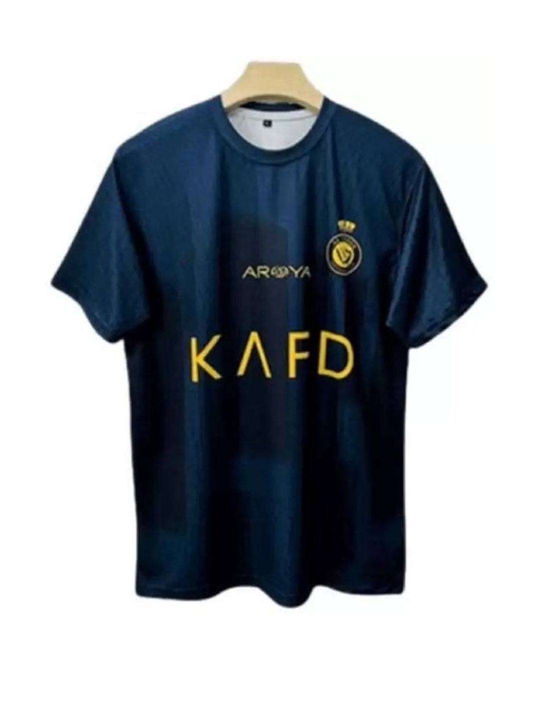 dostitch Boys Navy Blue Round Neck Printed Dri-FIT Polyester T-shirt