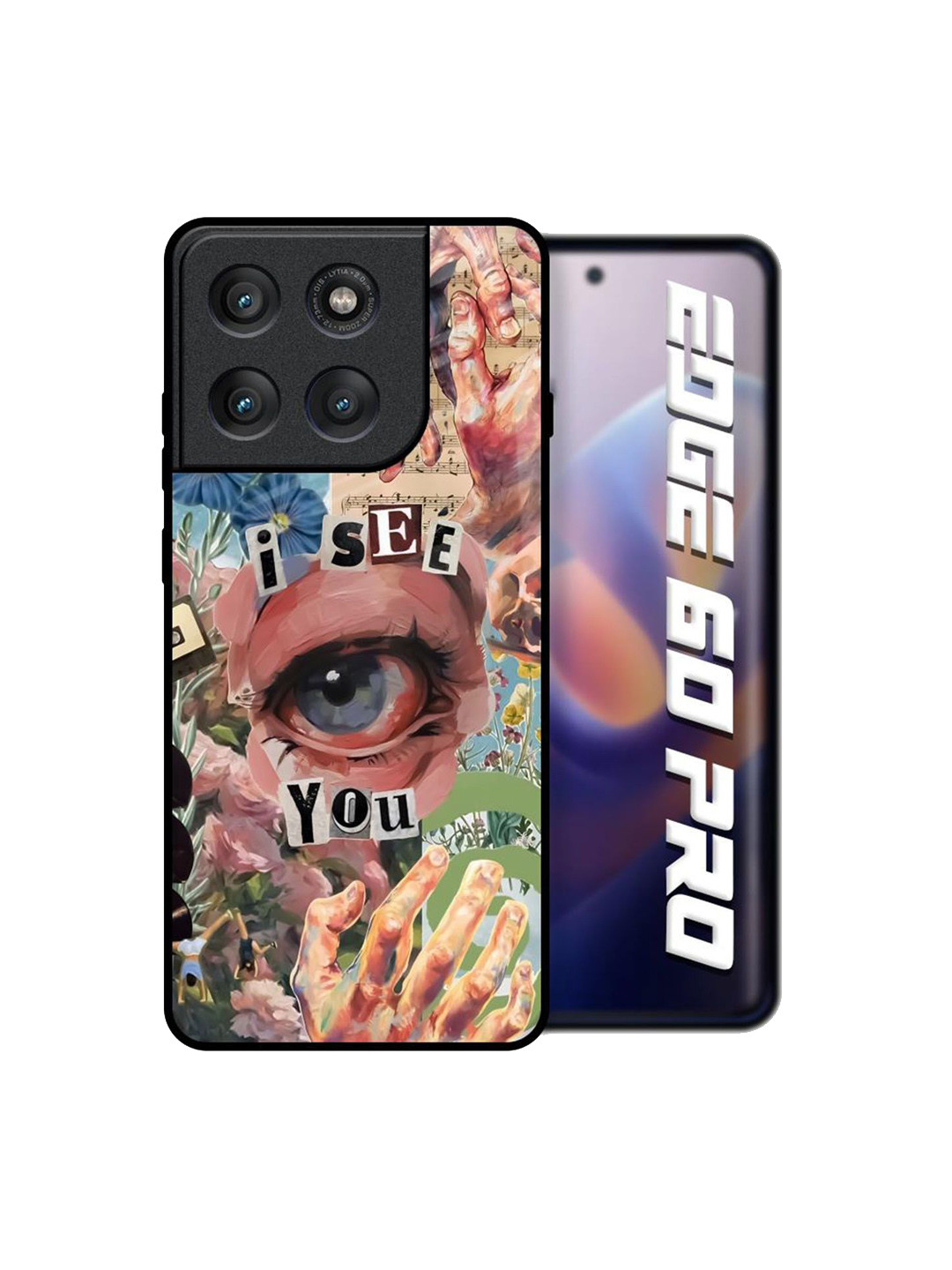 QRIOH Soulful Gaze Glass Case for Motorola Edge 60 Pro