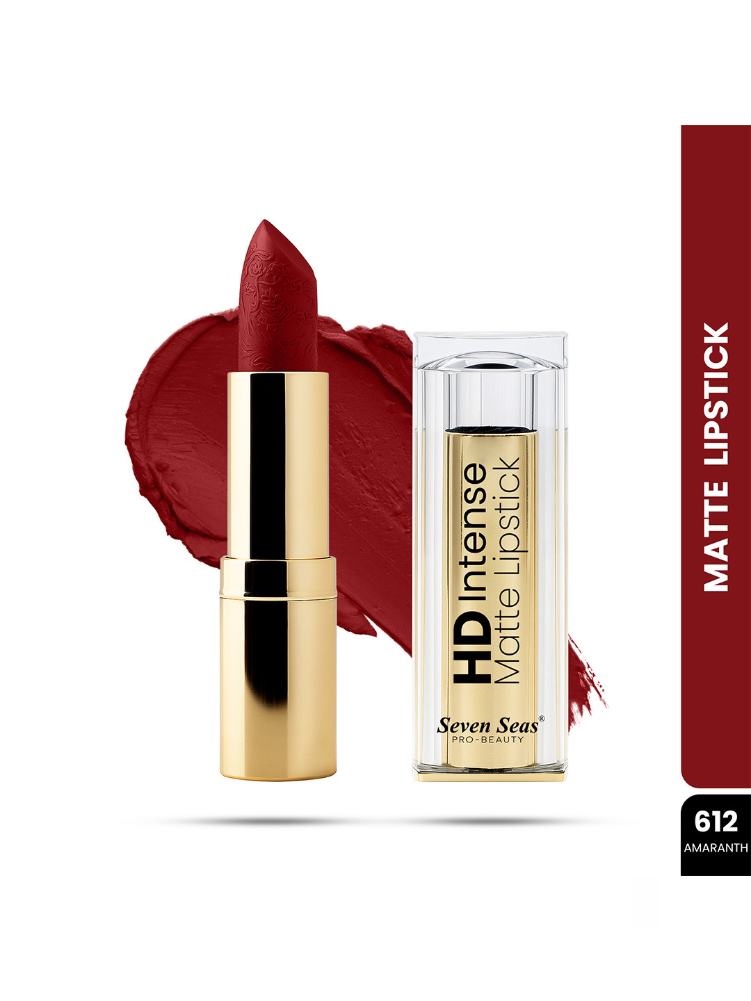 Seven Seas HD Intense Matte Long Lasting Lipstick 3.5 g - Amranth 612