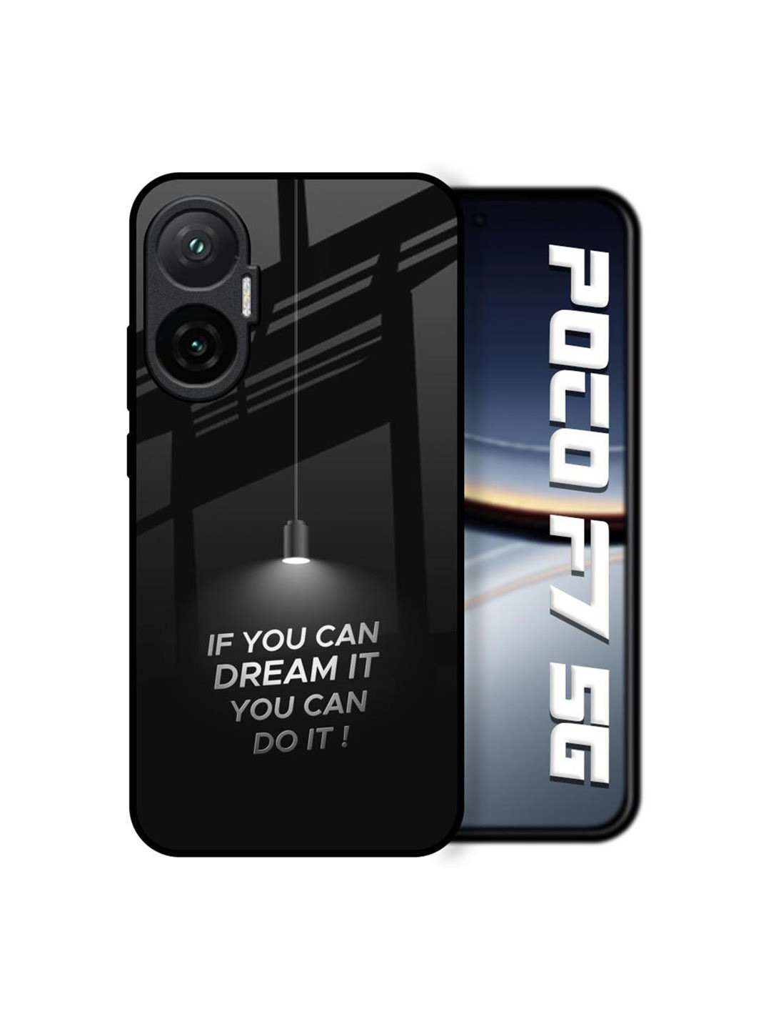 QRIOH Dream Forge Printed Poco F7 5G Back Case Mobile Accessories