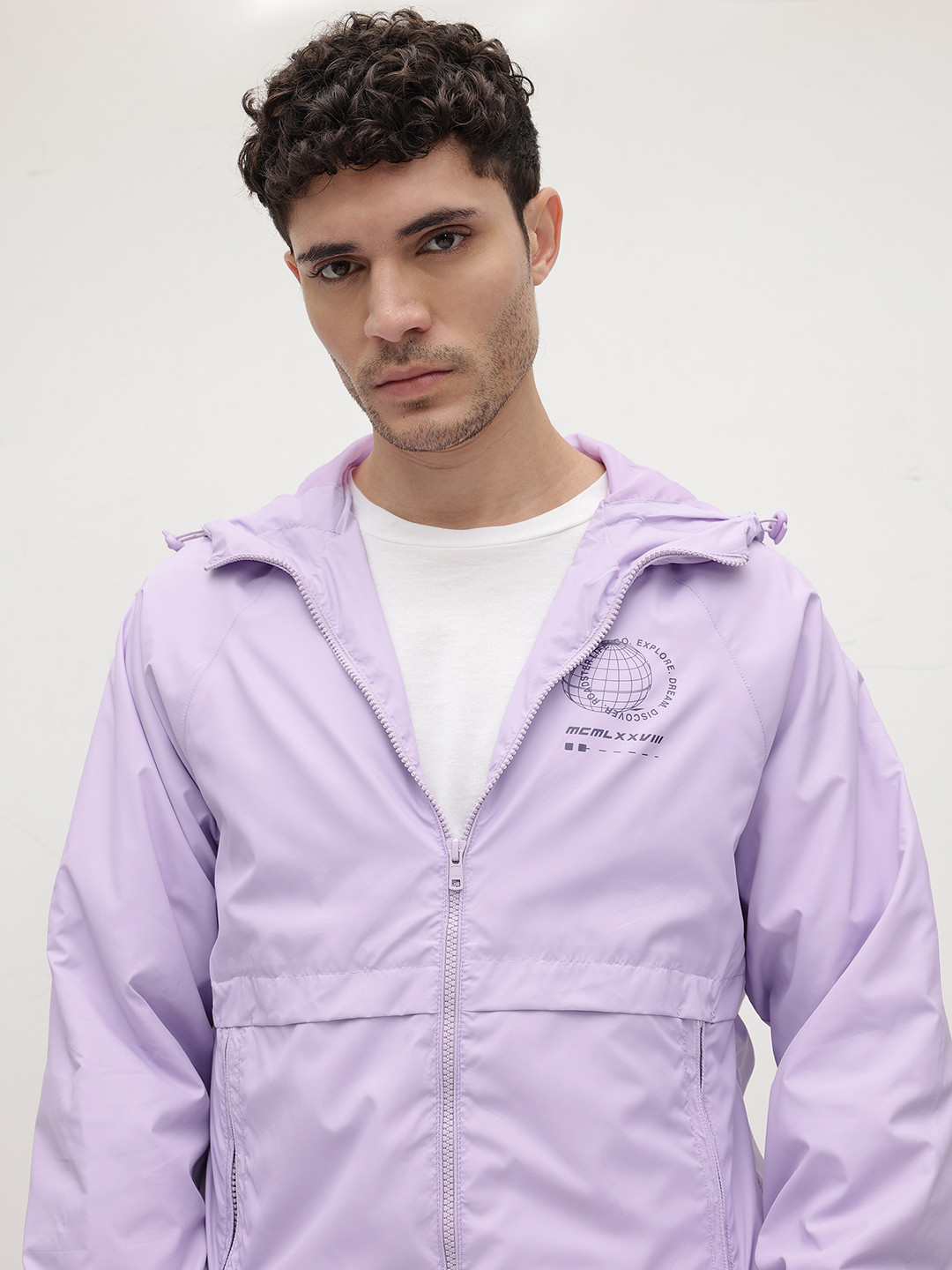 The Roadster Life Co. Graphic Detail Hooded Bomber Jacket