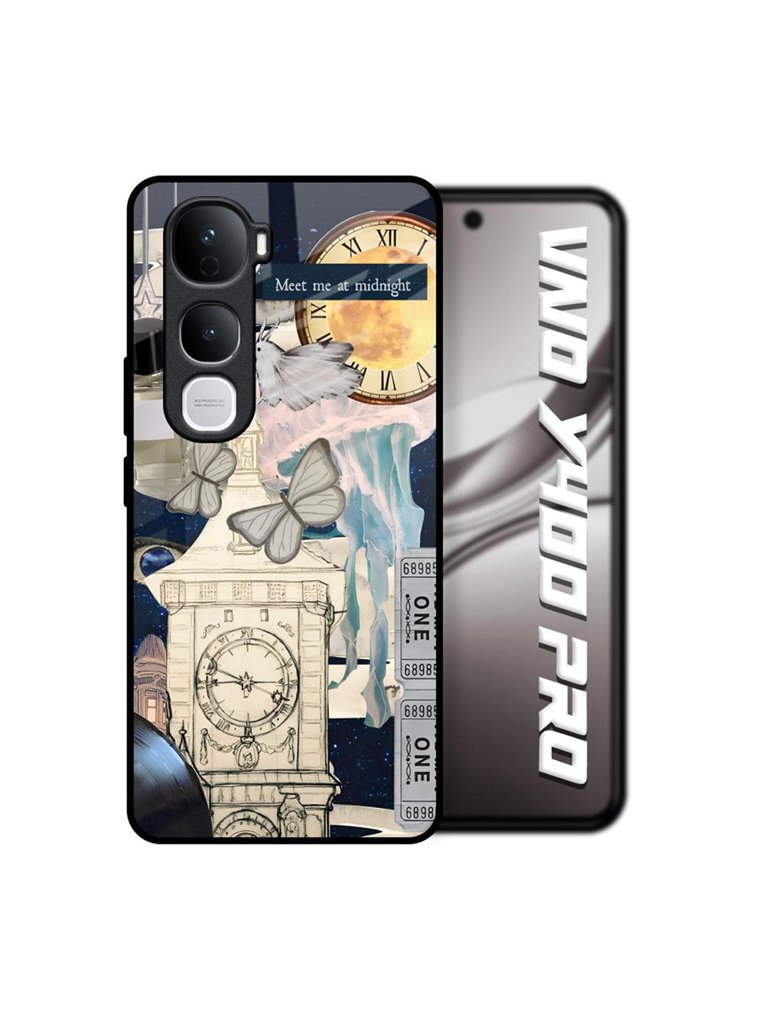 QRIOH Midnight vision Printed Vivo Y400 Pro 5G Back Case Mobile Accessories