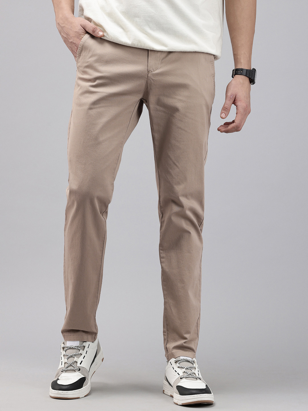 GENIPS Men Caribbean Slim Fit Trousers