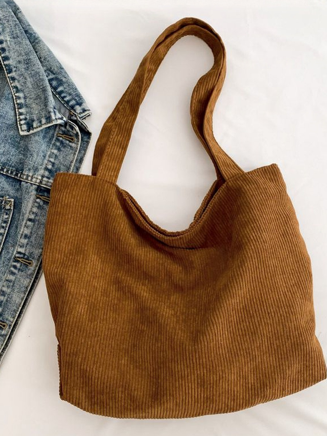 CORSICA Women Brown Textured Oversized Tote Bag