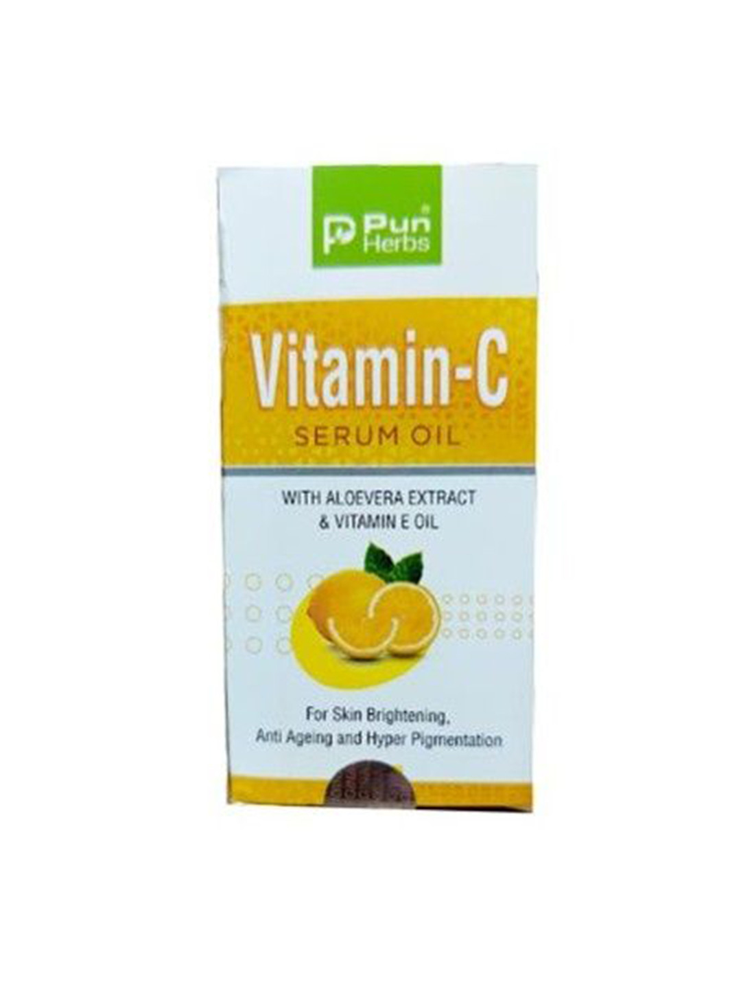 Punherbs Vitamin C Serum Oil With Aloevera Extract & Vitamin Oil - 10 ml