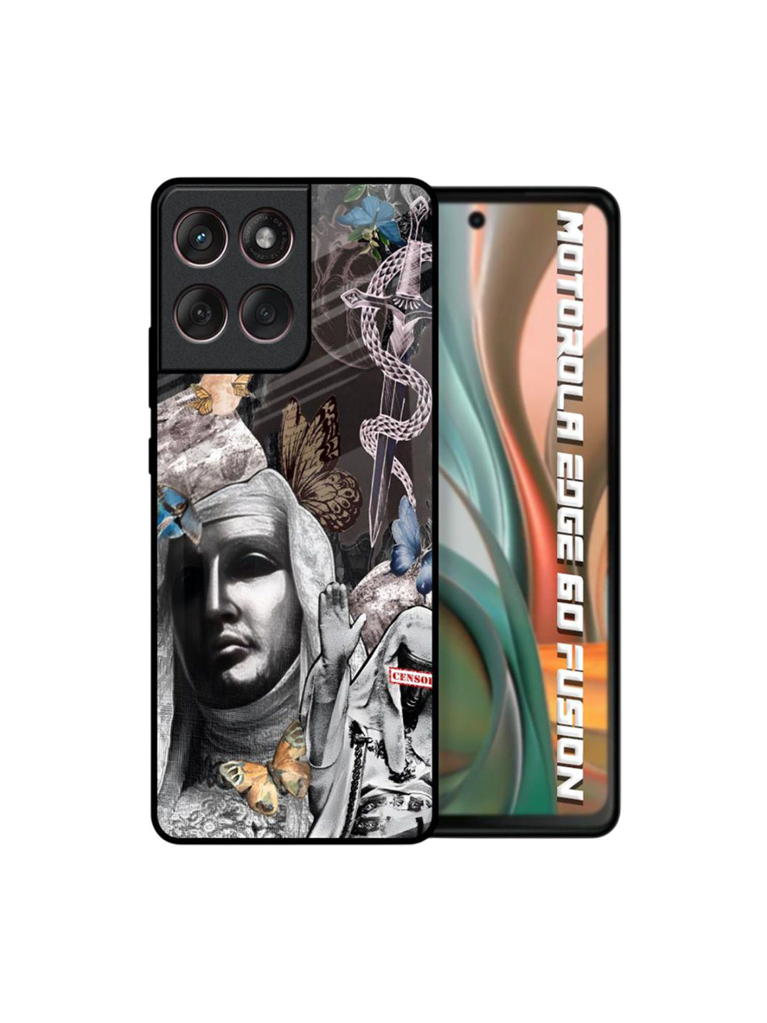 QRIOH Quirky Printed Motorola Edge 60 Silicone Back Case