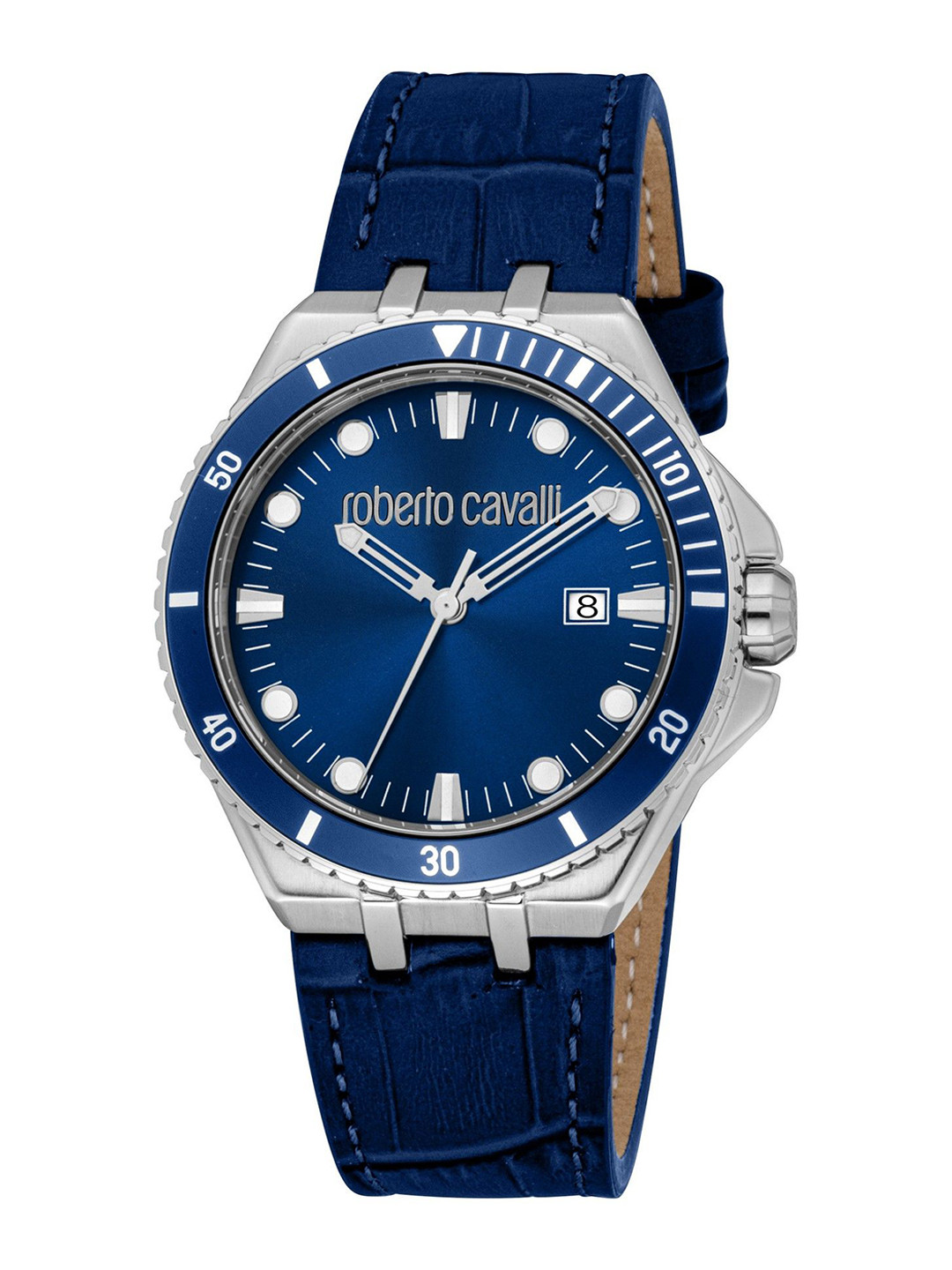 Roberto Cavalli Virtu Men Leather Regular Straps Analogue Watch RC5G149L0025