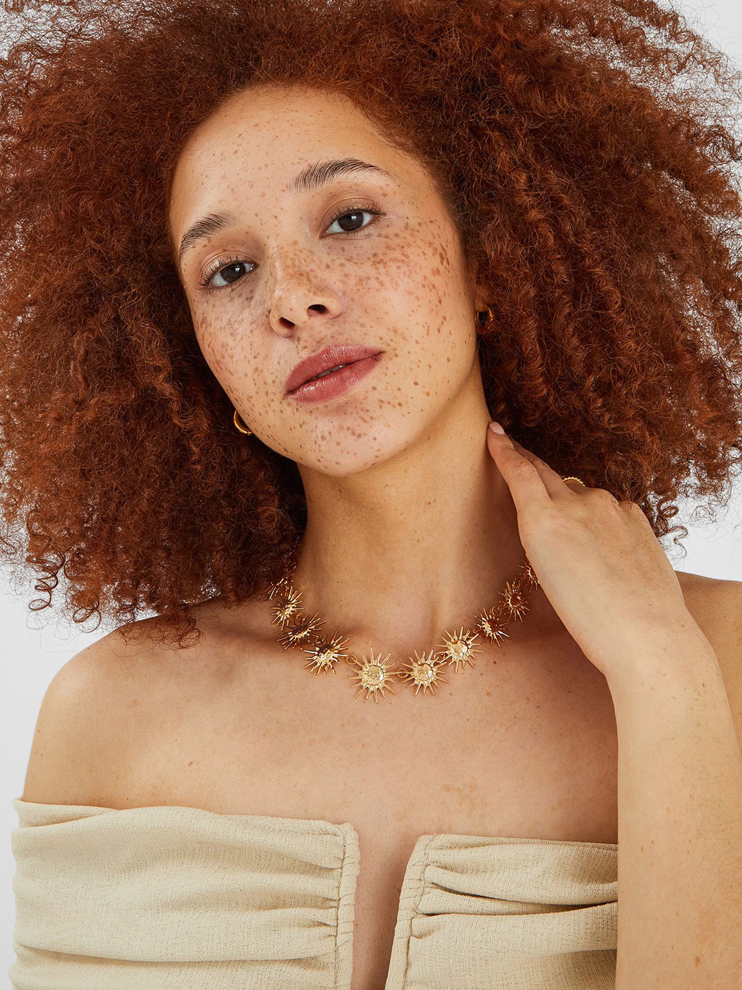 Accessorize Sun Collar Statement Necklace