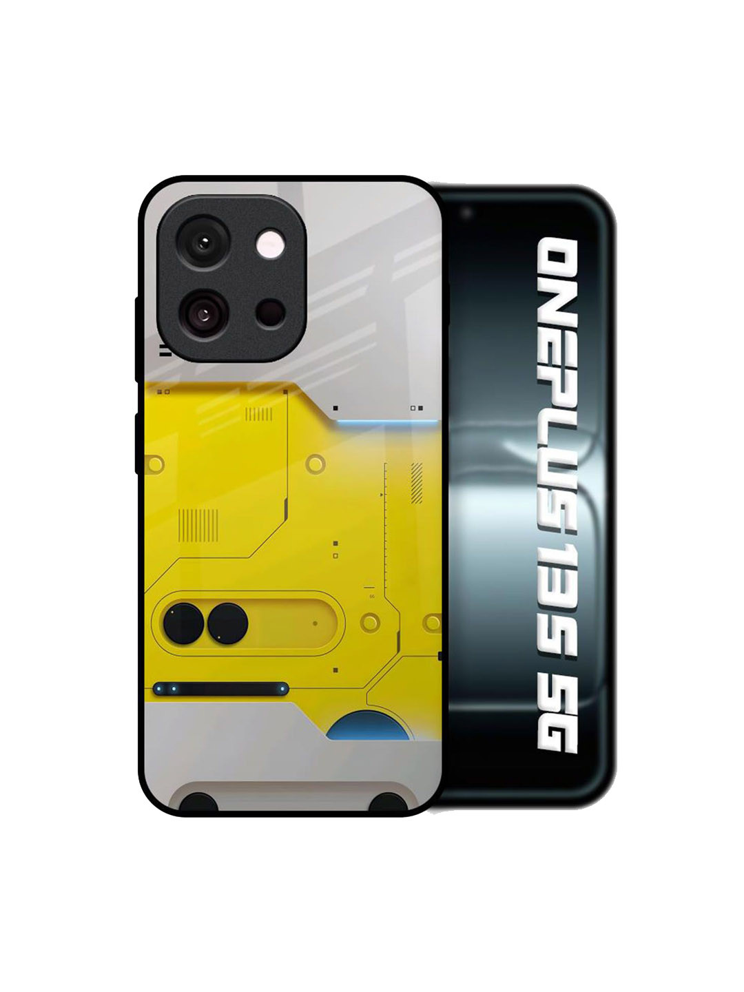 QRIOH Necro Shell Printed OnePlus 13s 5G Glass Back Case Mobile Accessories