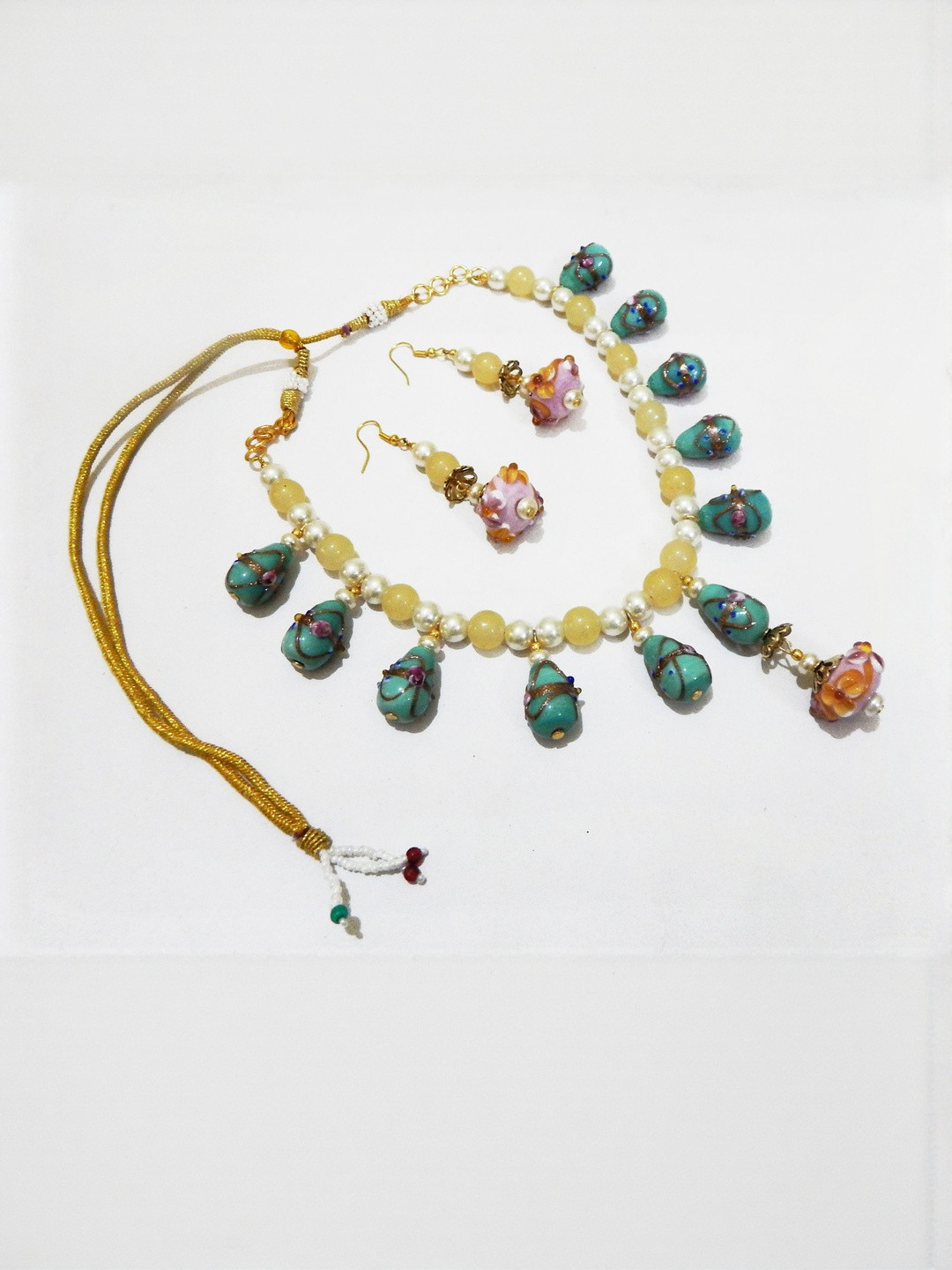 Jaya Vision Jewelry Gold-Plated Copper Jewellery Set