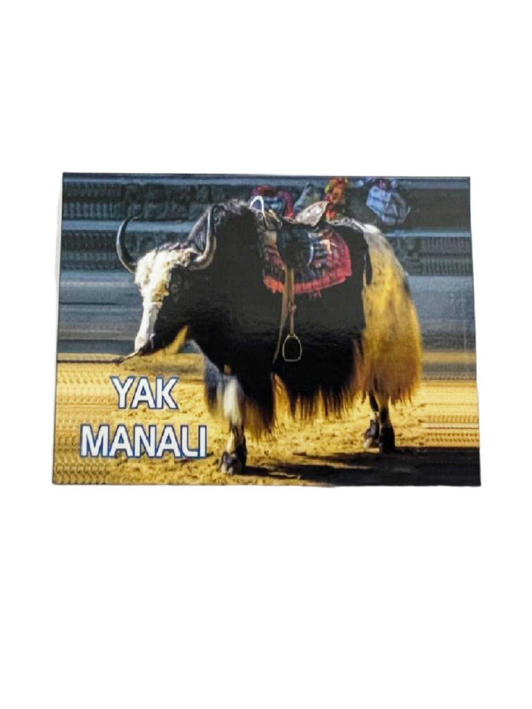 numeroastro  Yak Manali Fridge Magnetic Sticker in Rubber for Kitchen & Home Decor