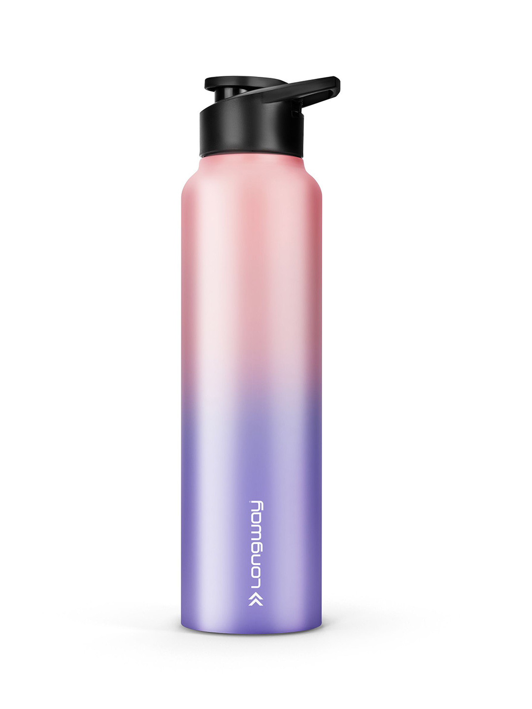 Longway Rose & Blue Single Stainless Steel Colourblocked Water Bottle