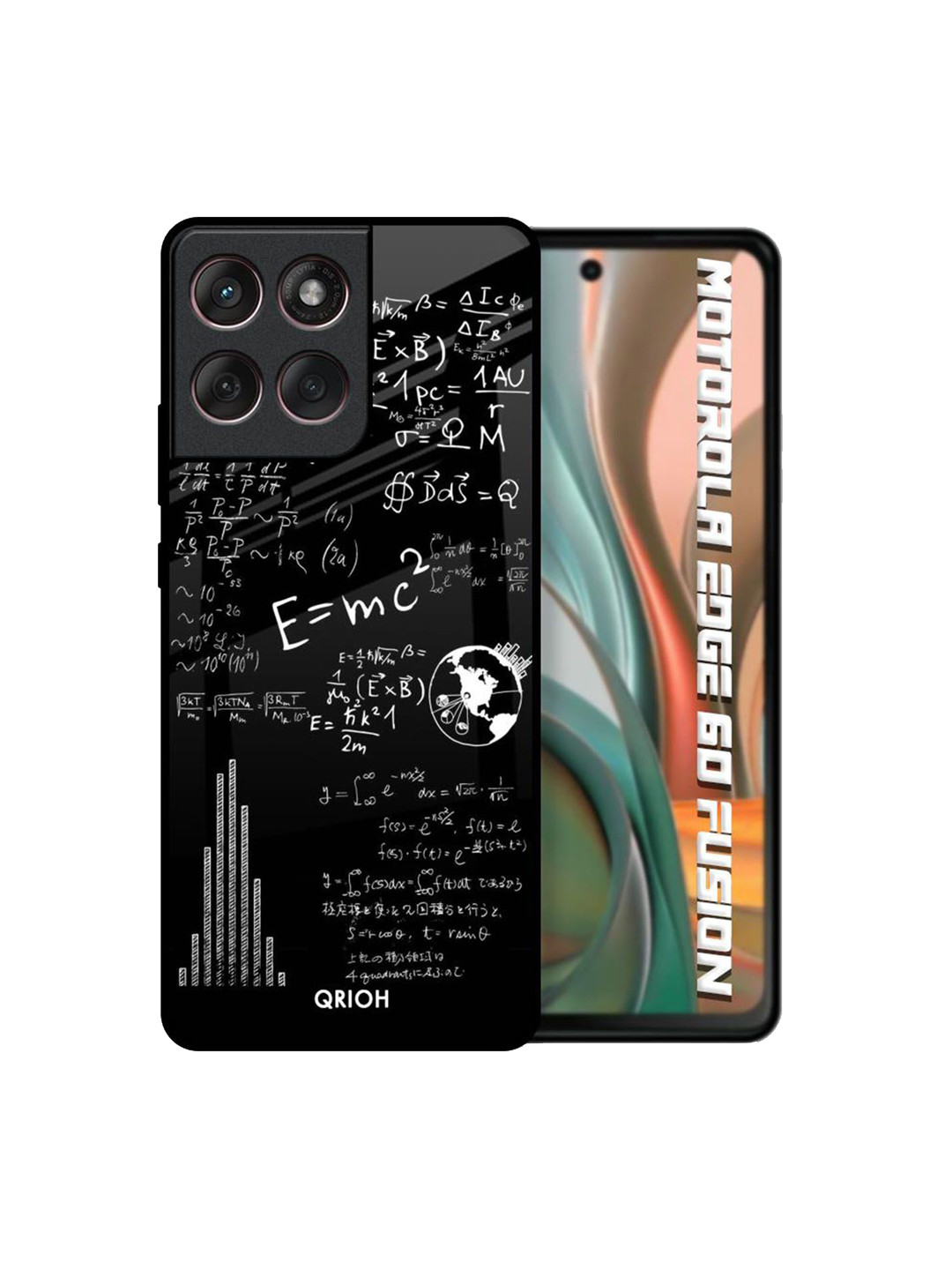 QRIOH Funny Math Printed Motorola Edge 60 Fusion Back Case Mobile Accessories