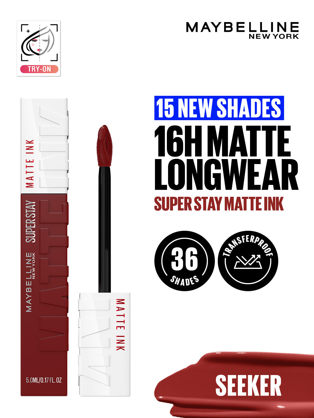 Maybelline New York Super Stay Matte Ink Liquid Lipstick 5 ml - Seeker 245
