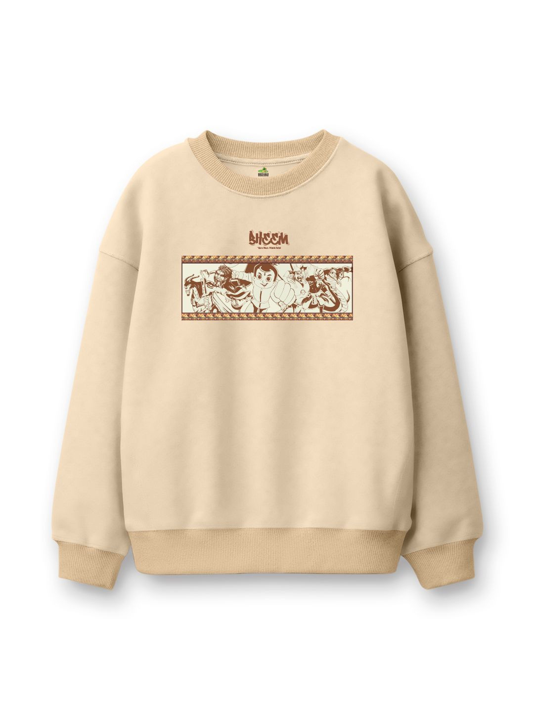 Chhota Bheem Kids Graphic Printed Round Neck Pullover Sweatshirt