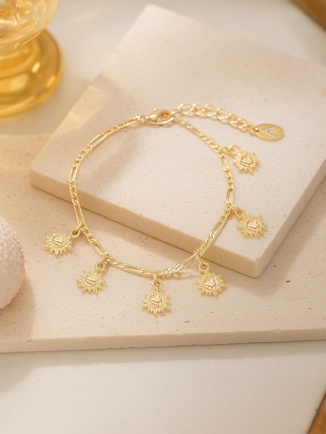 Accessorize London Sun Charm Anklet