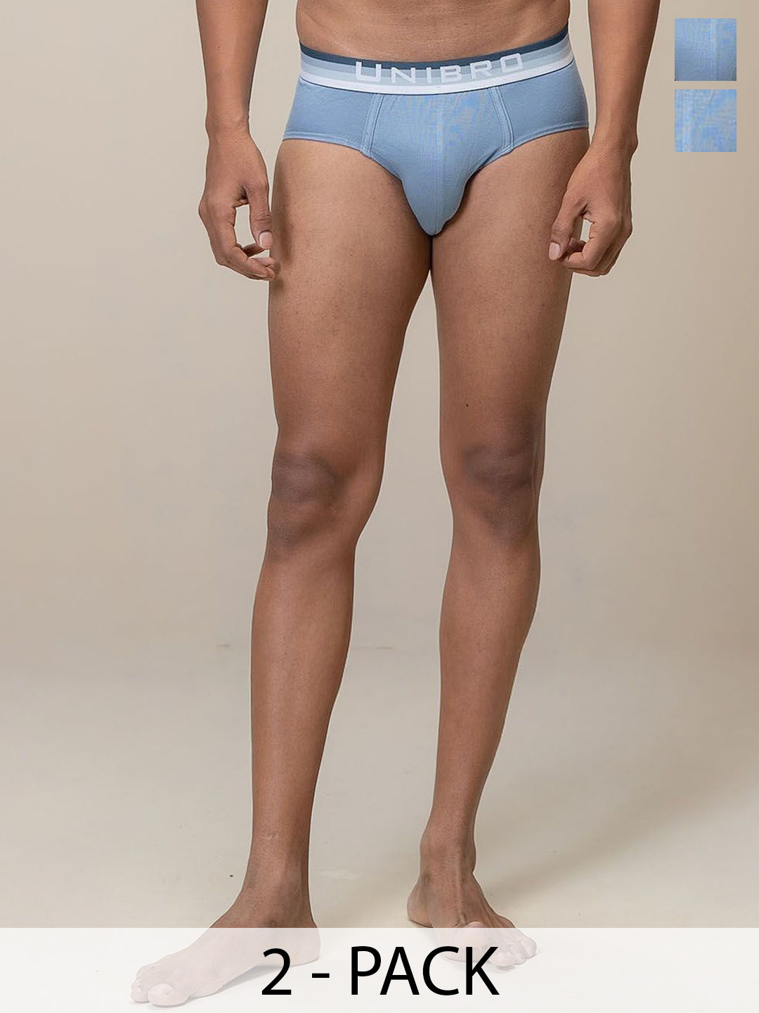 Unibro Men Pack Of 2 Basic Briefs TNCL-BRIF-PB2_2P-L