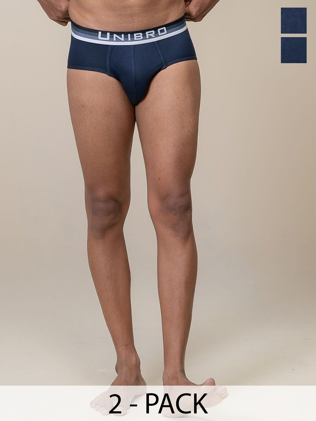 Unibro Men Pack Of 2 Basic Briefs TNCL-BRIF-PB3_2P-2XL